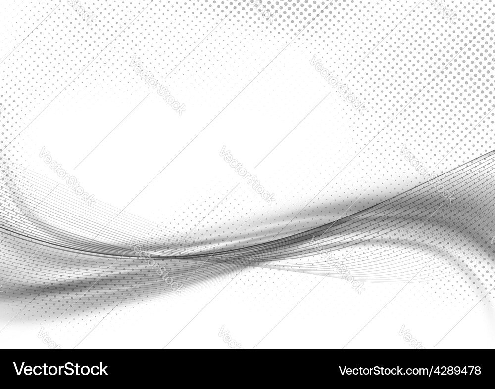 Abstract Wave Halftone Pattern Vector Image