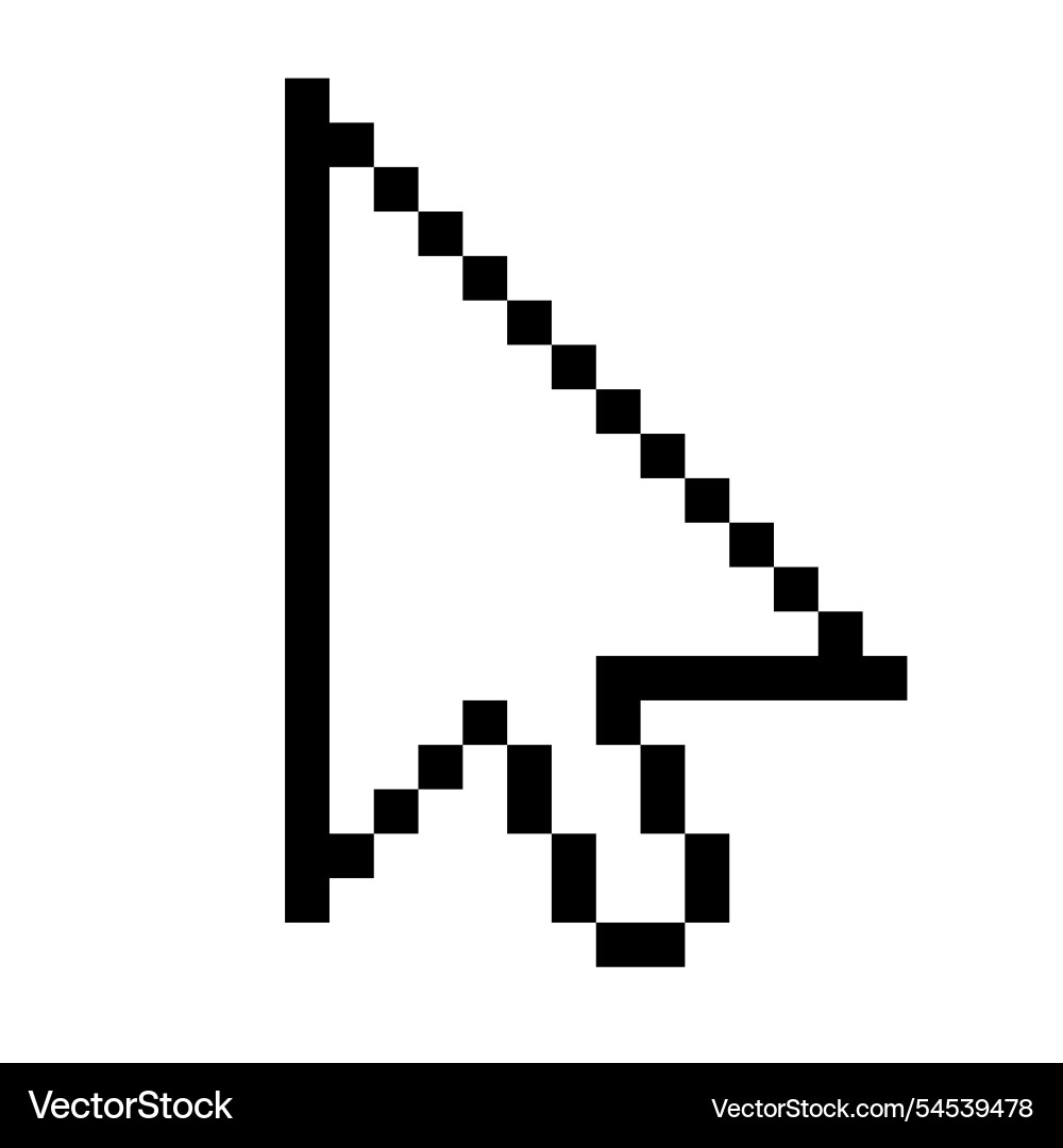 Cursor icon arrow flat style vector image