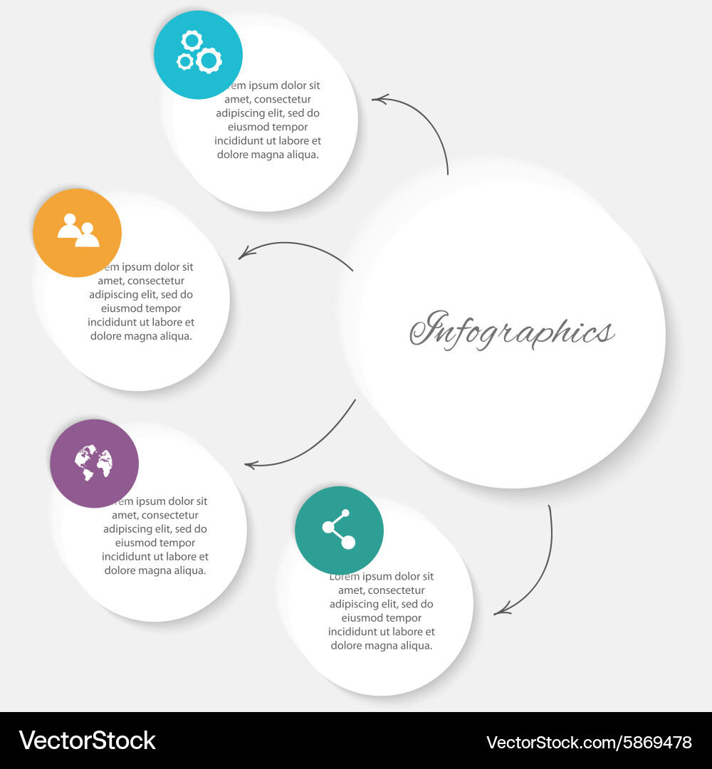 Informative Data Charts & Diagrams vector image