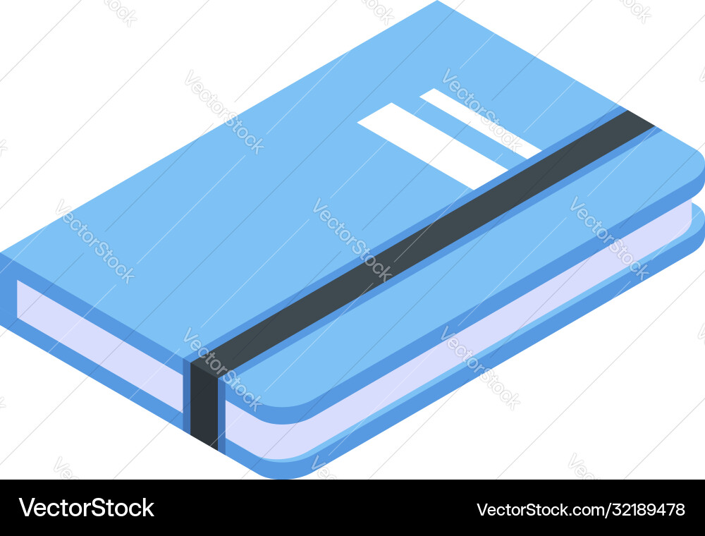 Paper notebook icon isometric style Vector Image