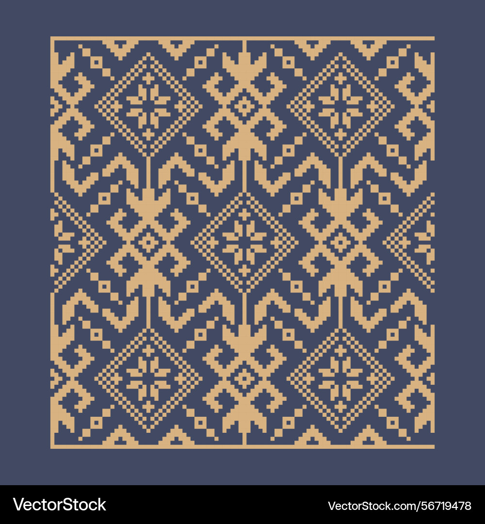 Ukrainian border pattern element stencil Ukrainian border pattern element stencil vector image