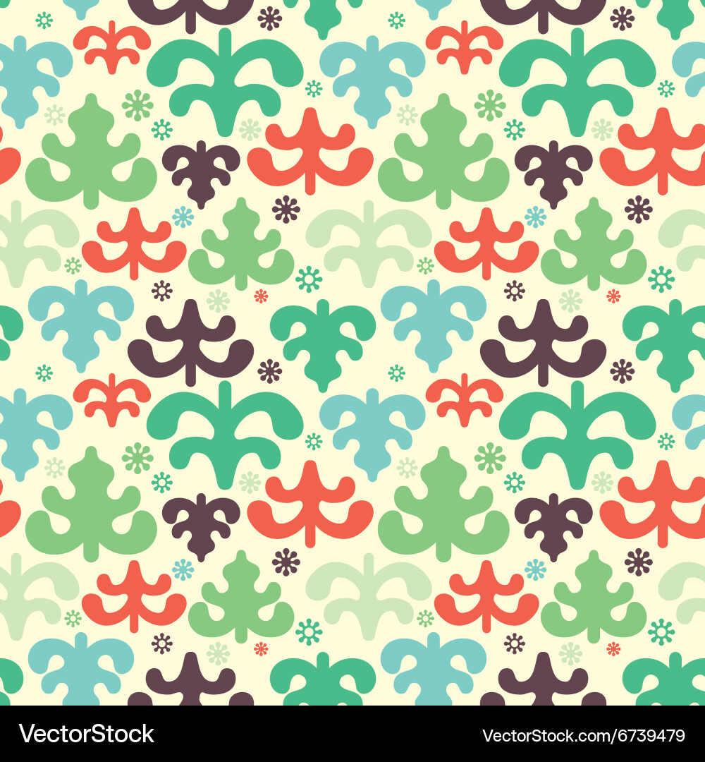 Christmas Snowflake Pattern vector image