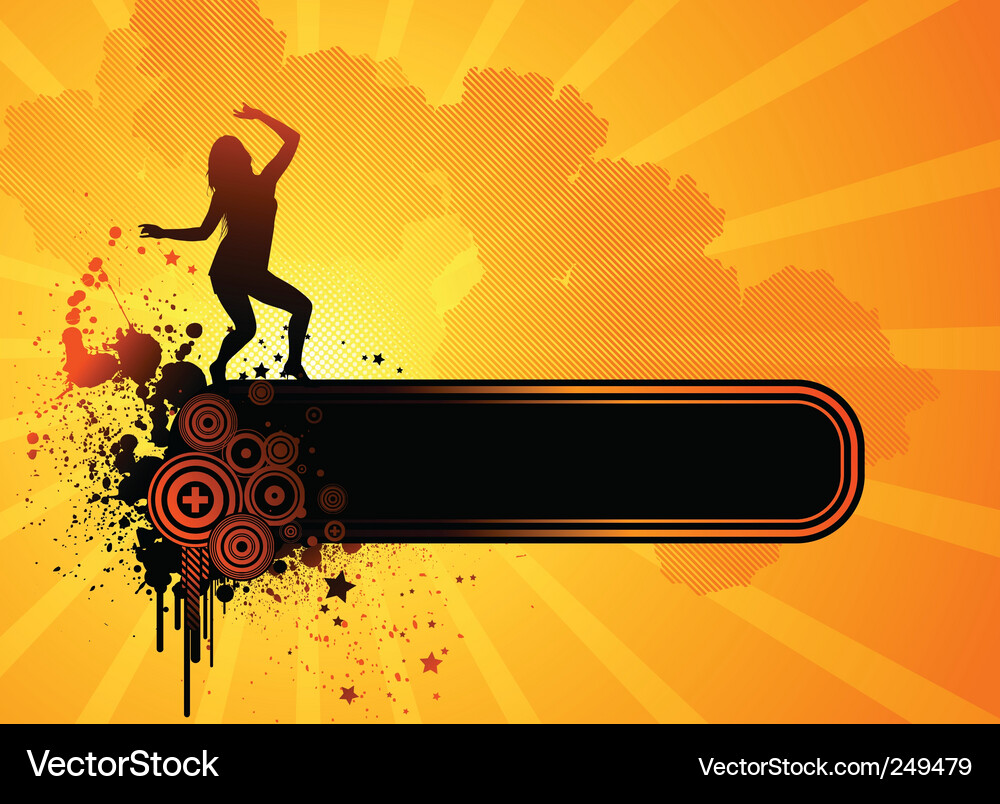Dynamic Party Scene Vector Image