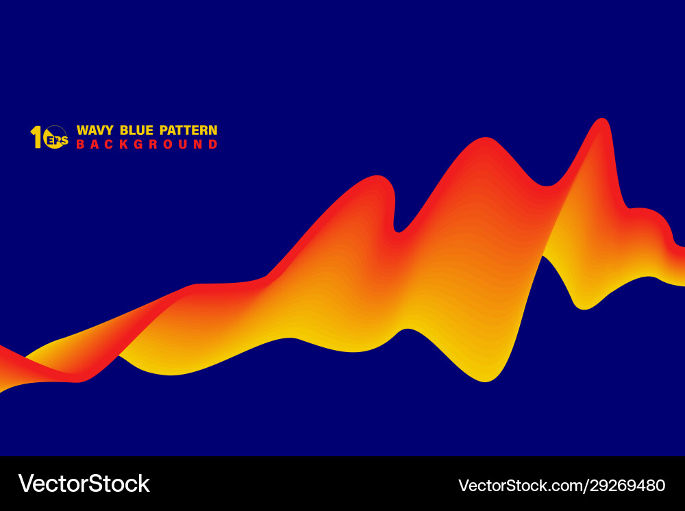 Abstract Wavy Pattern - Dynamic Color vector image