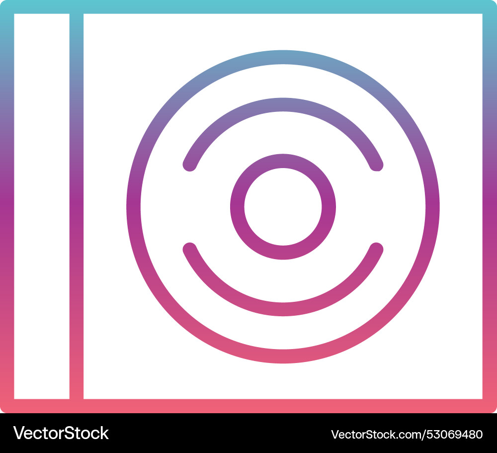 Cd line gradient design Vector Image