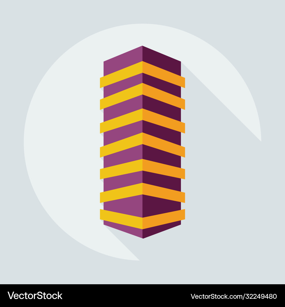 Flat modern design with shadow icons building vector image