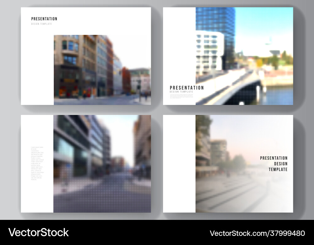 Layout presentation slides design vector image