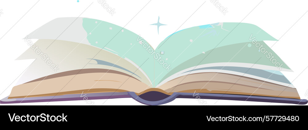 Open book of knowledge for learning discovery Vector Image