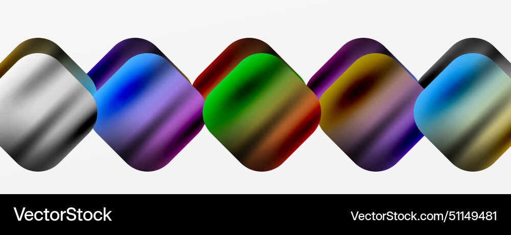 A row of colorful squares on white background Vector Image