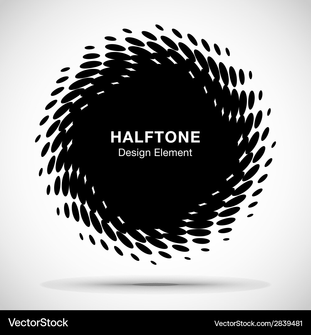 Abstract Halftone Splash vector image
