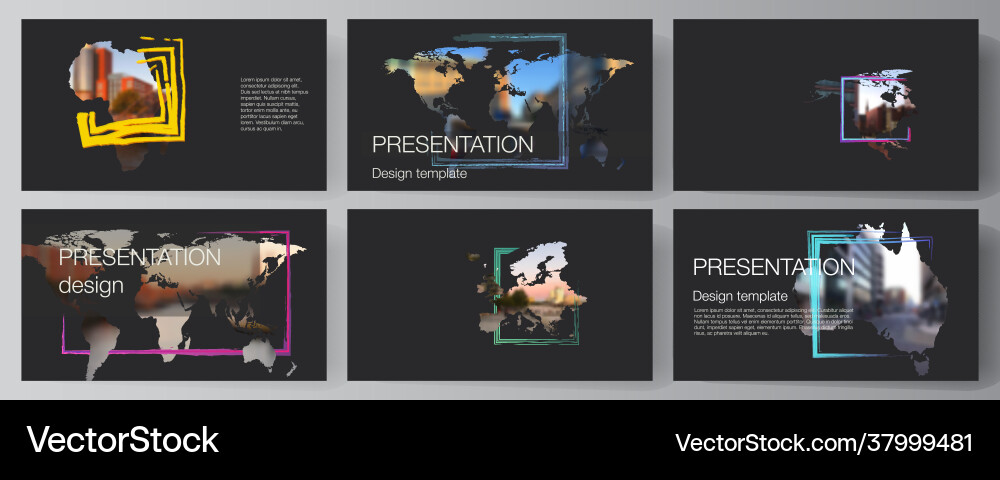 Layout presentation slides design Layout presentation slides design vector image
