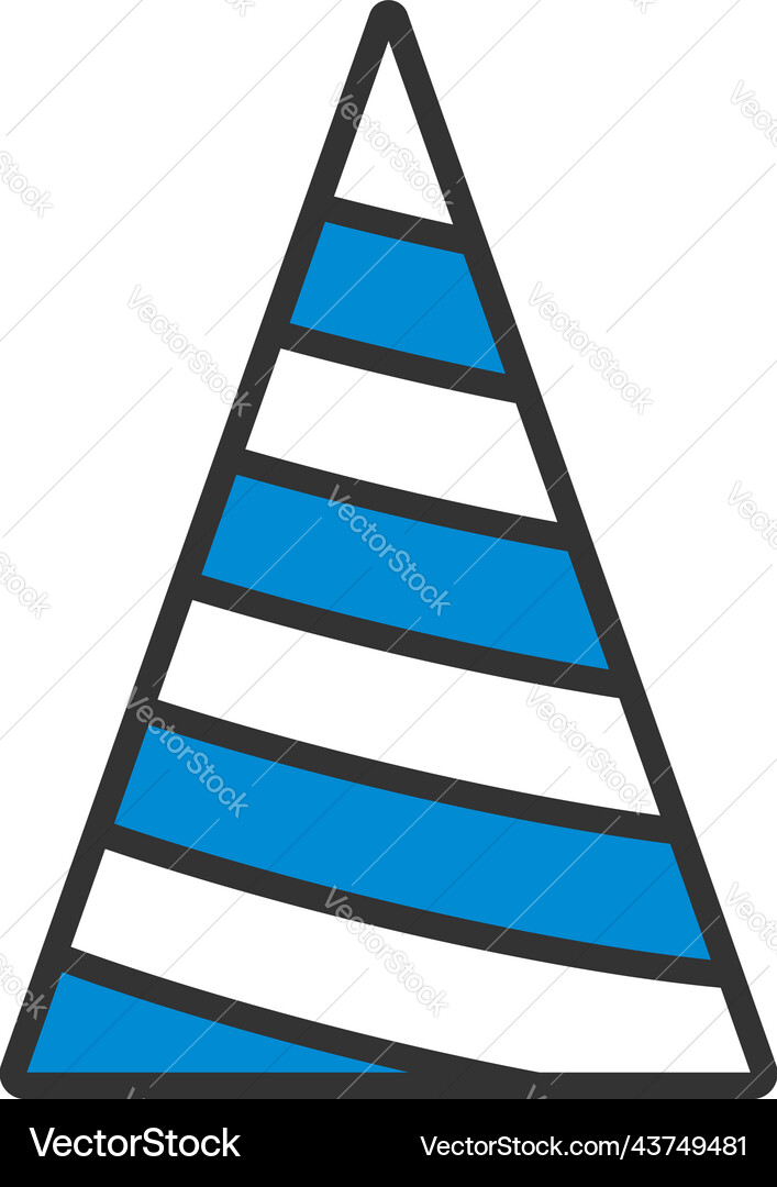 Party cone hat icon Party cone hat icon vector image
