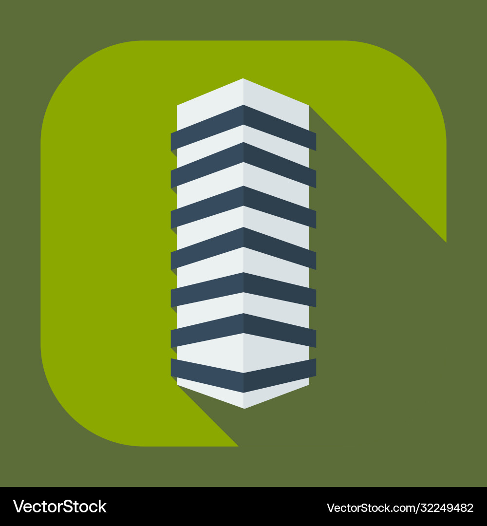 Flat modern design with shadow icons building vector image