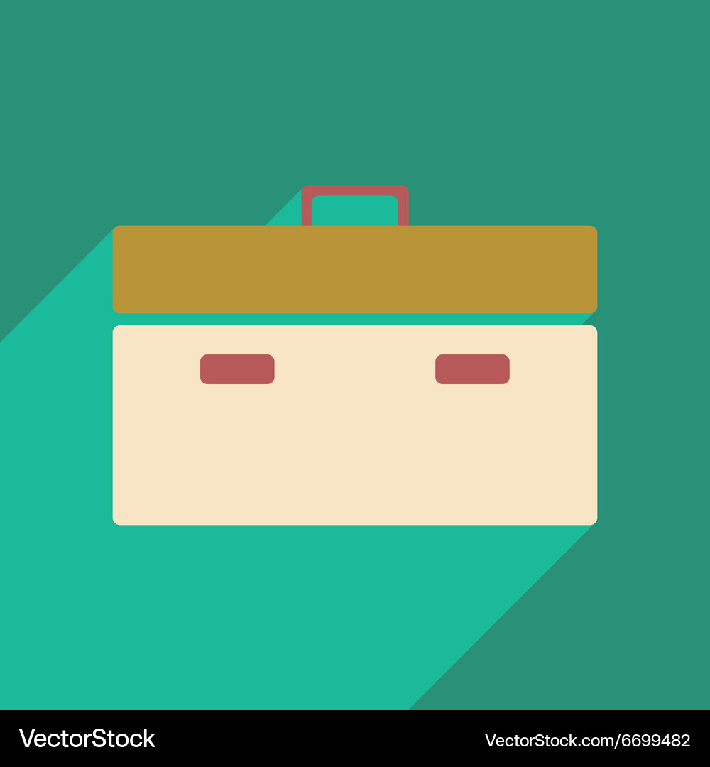 Flat with shadow icon and mobile application Vector Image