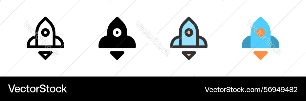 Icon set for boost ideal apps performance Vector Image
