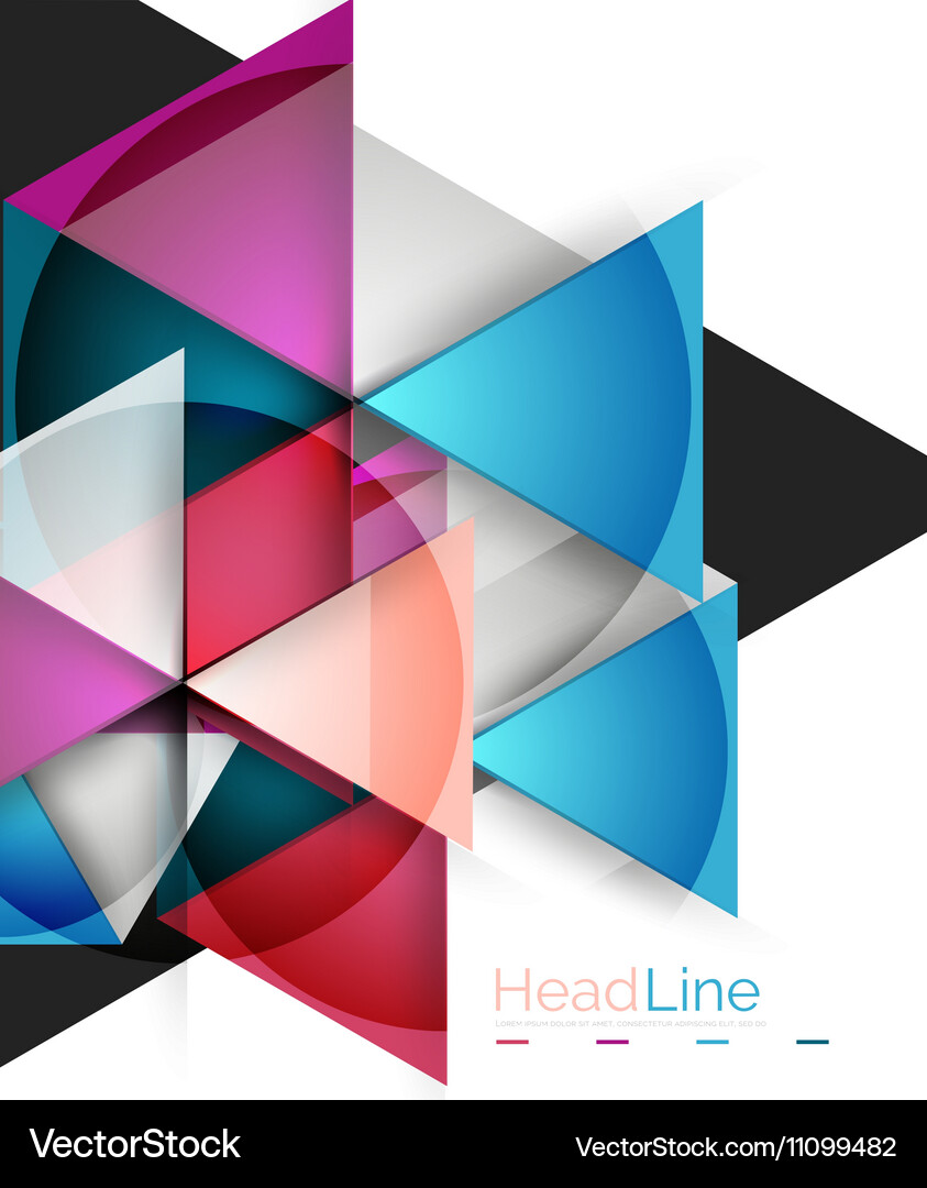 Triangle abstract background Vector Image