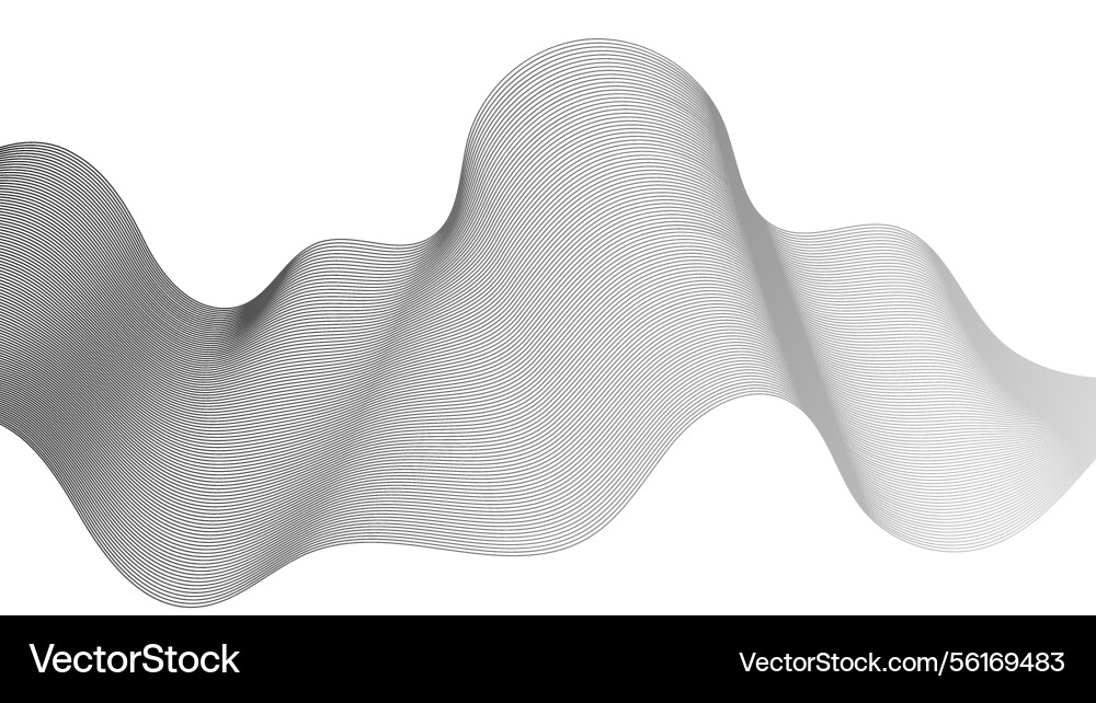 Abstract backdrop with grey wave gradient lines Abstract backdrop with grey wave gradient lines vector image