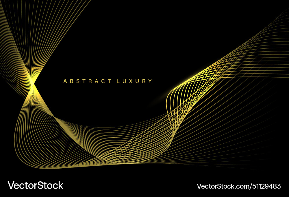 Abstract gold line wave mesh curve overlap Abstract gold line wave mesh curve overlap Vector Image