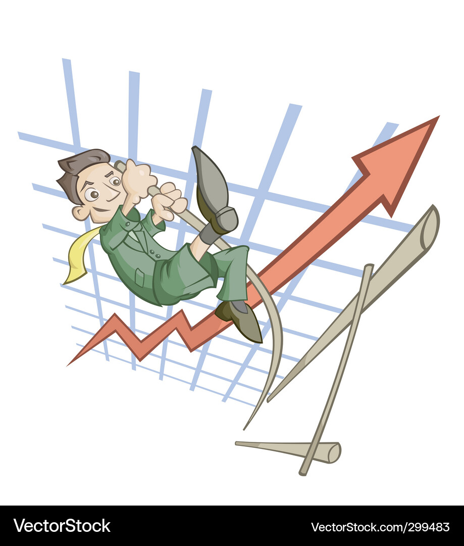Businessman High Jump - Success Vector Image