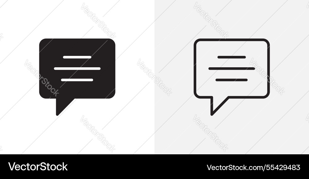 Comment icons pack for apps and ui ux desigs Vector Image