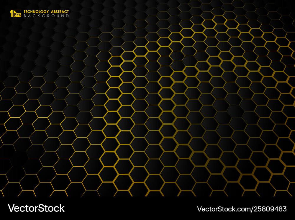 Hexagonal Tech Gradient vector image