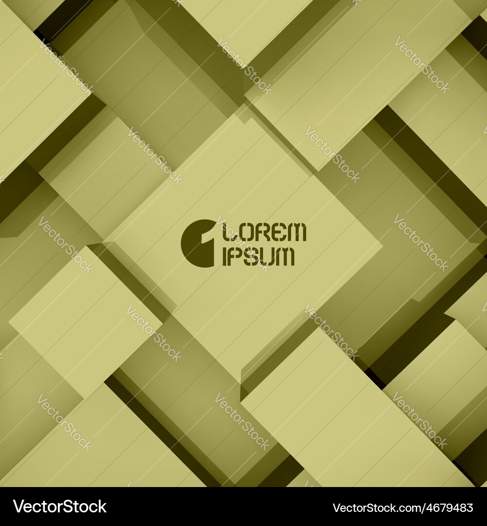 Modern 3D Block Pattern Vector Image