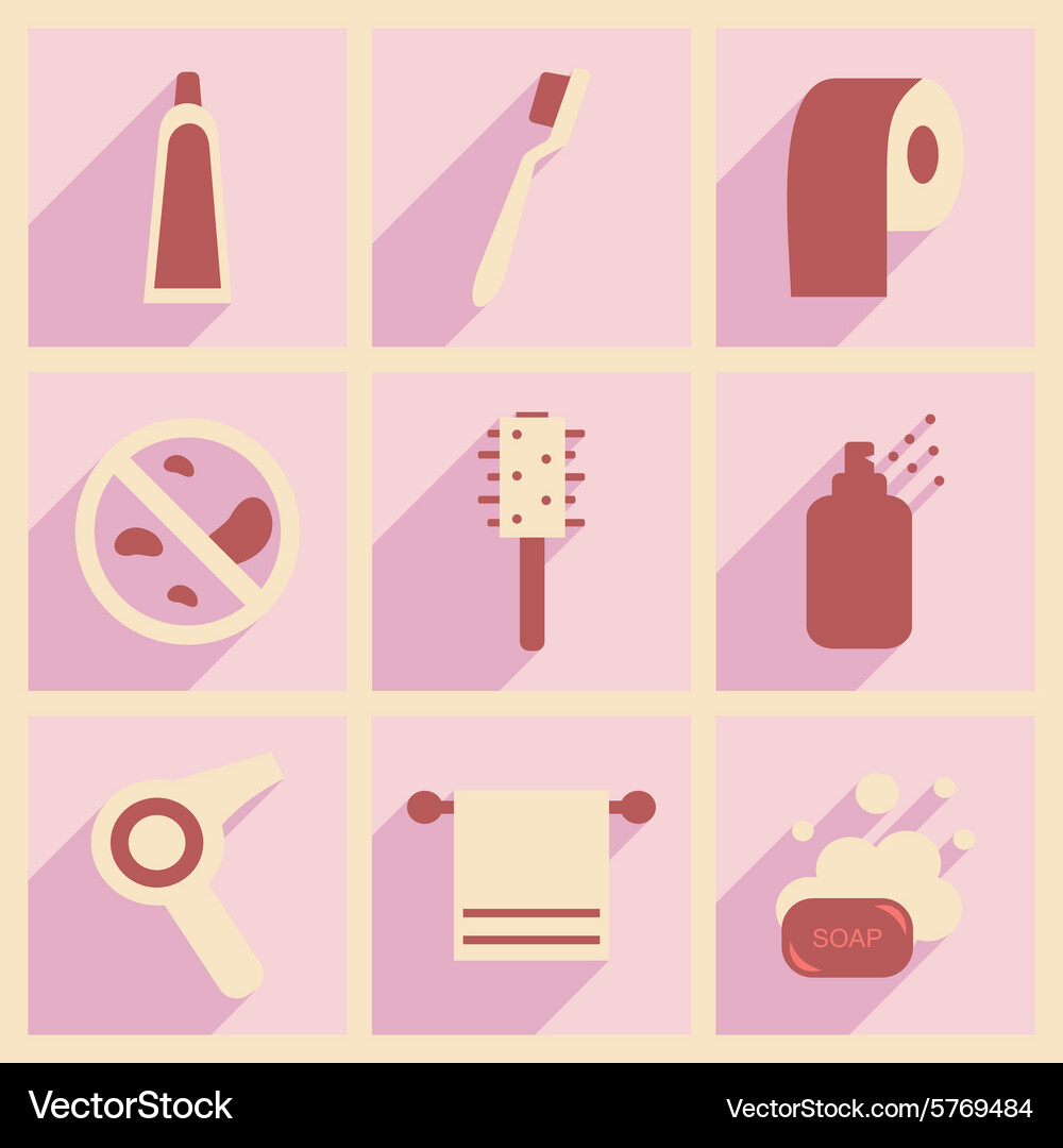 Flat with shadow concept and mobile application Vector Image