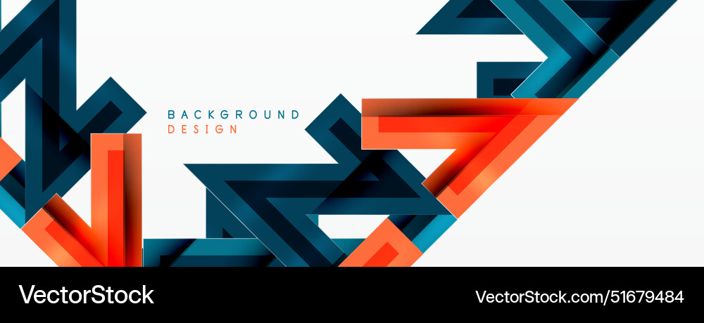 Line zig zag dynamic geometric abstract background Vector Image