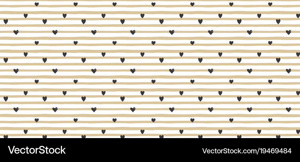 Valentines background with heart seamless pattern Vector Image