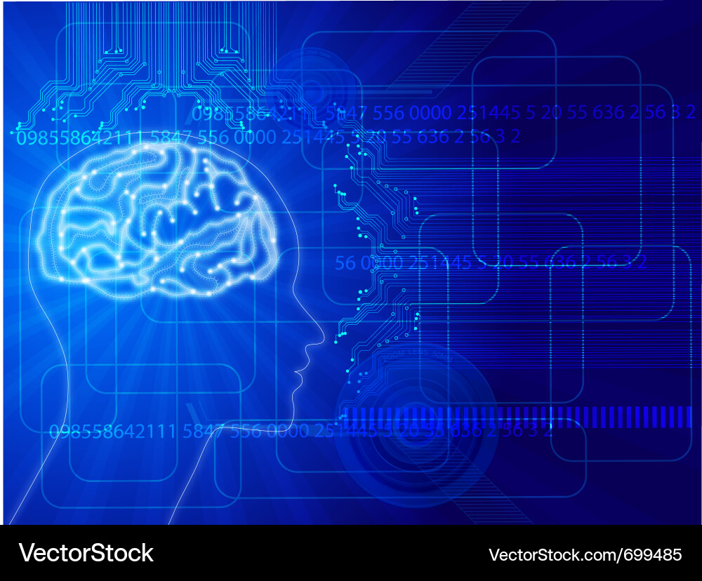 Abstract Neural Network Background vector image
