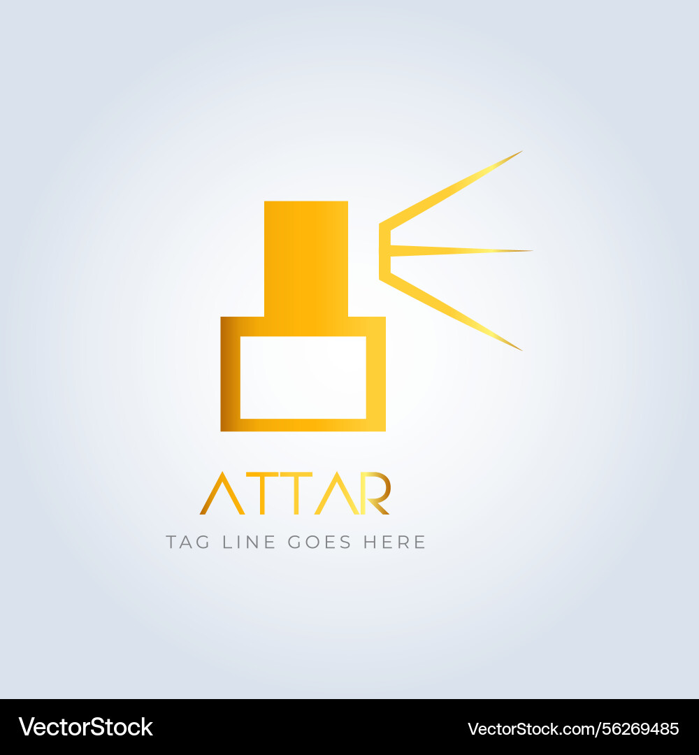 Perfume logo shop luxury line Perfume logo shop luxury line vector image
