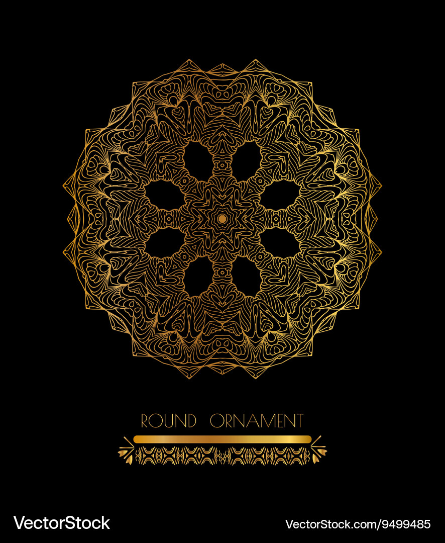Set of the golden patterns Vector Image