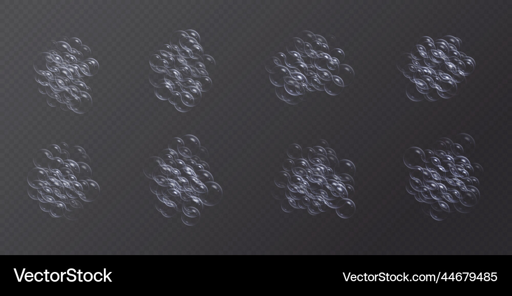 Soap foam with bubbles realistic sparkling Soap foam with bubbles realistic sparkling vector image