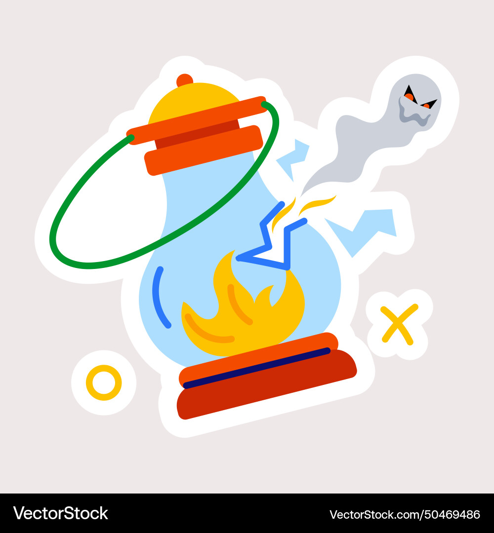 Ghost lantern Royalty Free Vector Image - VectorStock