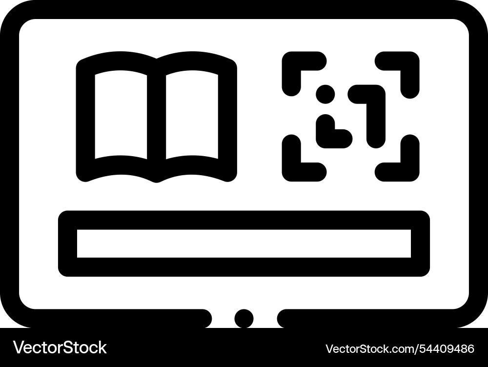 Library icon thin linear style design isolated Library icon thin linear style design isolated vector image