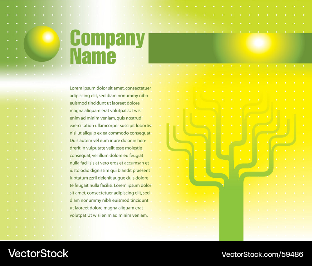 Tree page text Vector Image