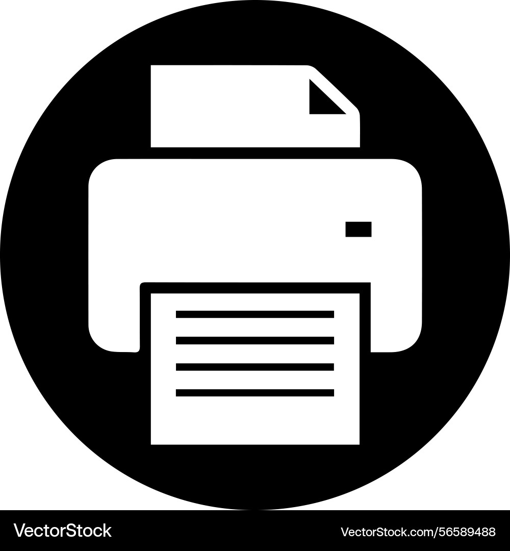 Computer printer icon symbol image Computer printer icon symbol image vector image