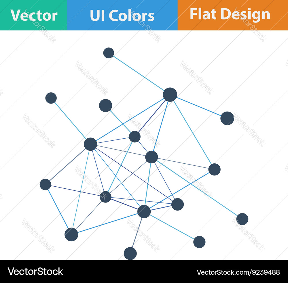 Connection net icon vector image