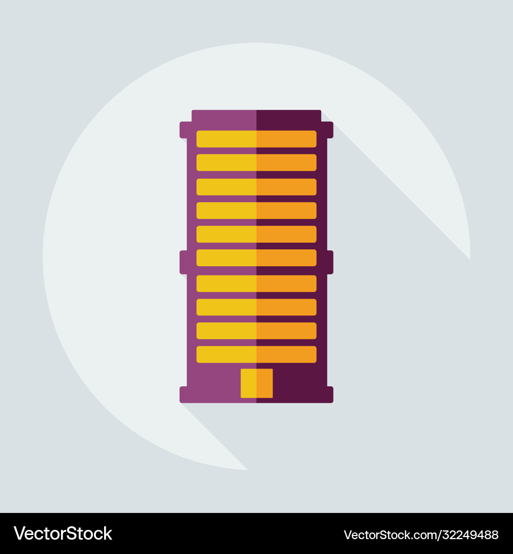 Flat modern design with shadow icons building Flat modern design with shadow icons building vector image