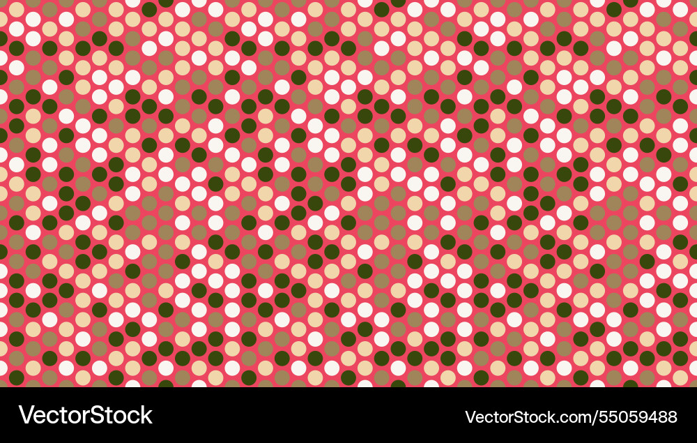 Seamless spotted pattern with abstract round Vector Image