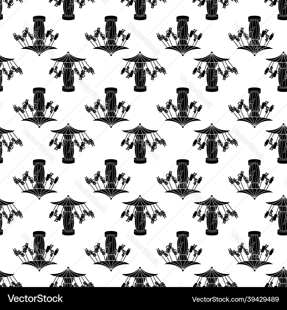 Carousel pattern seamless Vector Image