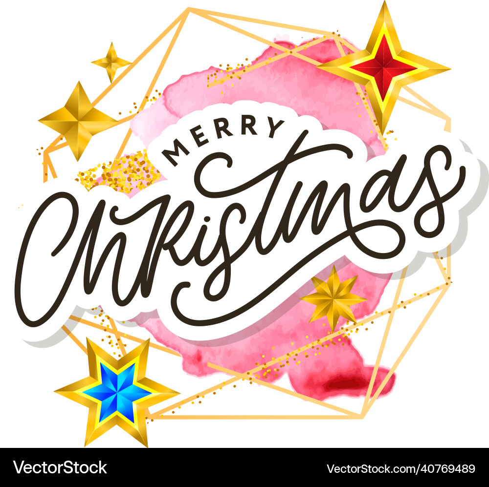 Frohe Weihnachten Text mit Hand verziert Frohe Weihnachten Text mit Hand verziert vektorbild