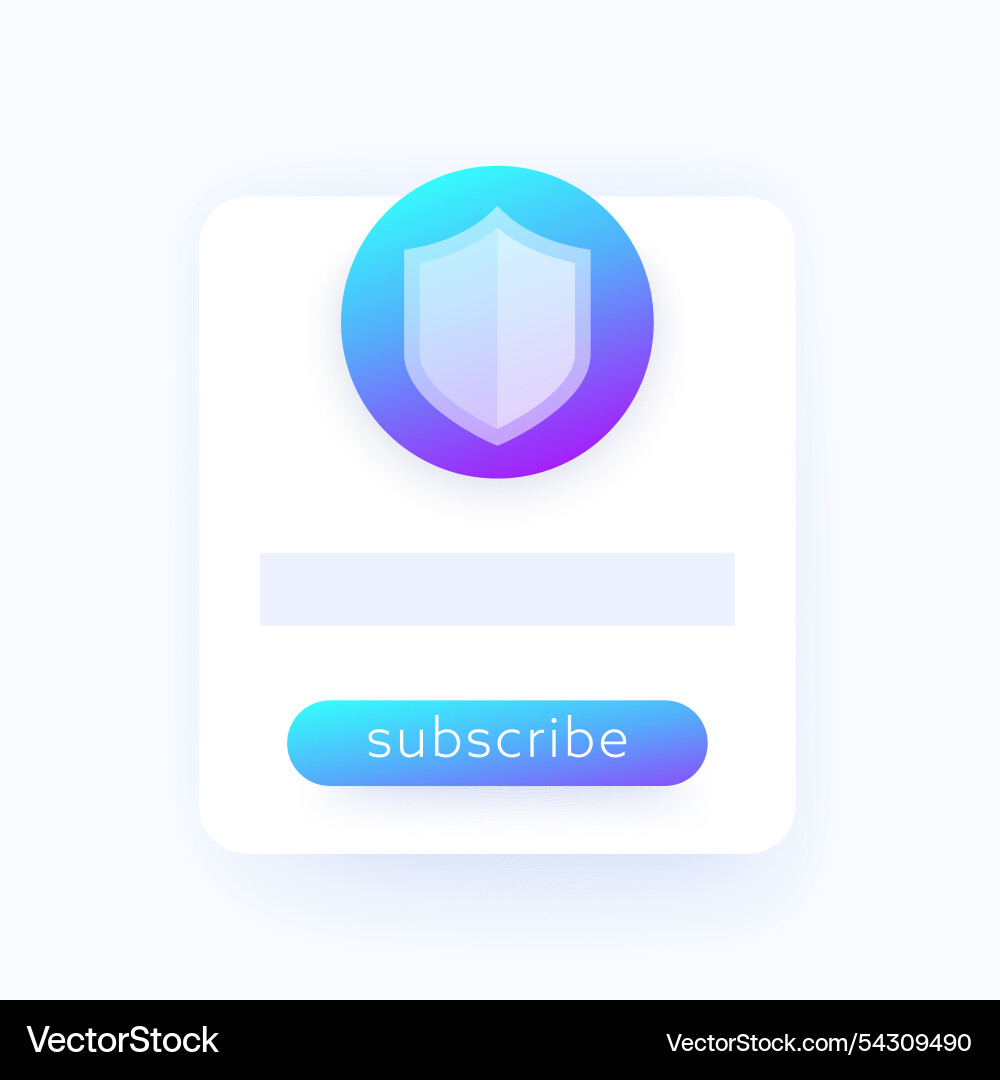 Abonnieren vpn service ui design Abonnieren vpn service ui design vektorbild