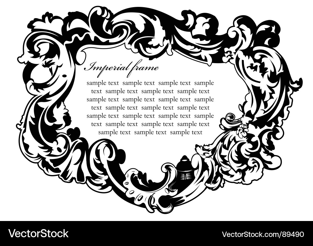 Decorative frame Royalty Free Vector Image - VectorStock