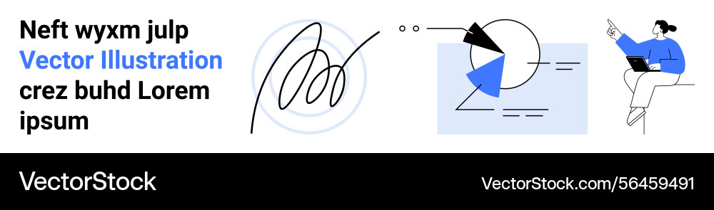 Analyzing data through charts and digital Analyzing data through charts and digital vector image