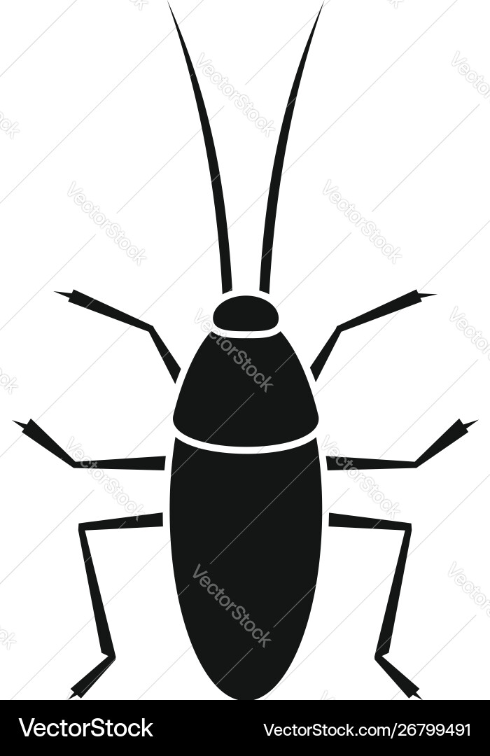 Cockroach icon simple style Vector Image