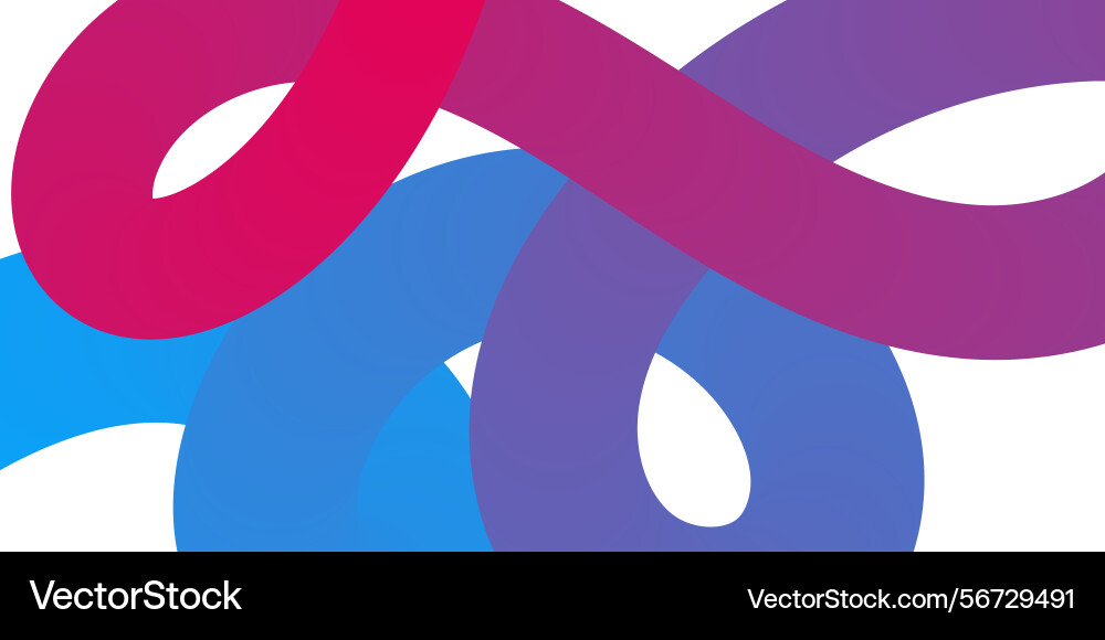 Gradient color lines curved dynamic wave Gradient color lines curved dynamic wave vector image