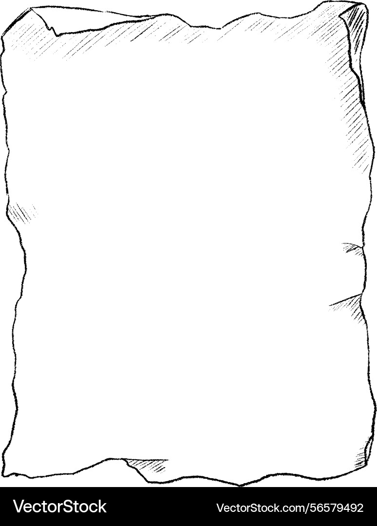 Blank old paper scroll for design and background Blank old paper scroll for design and background vector image