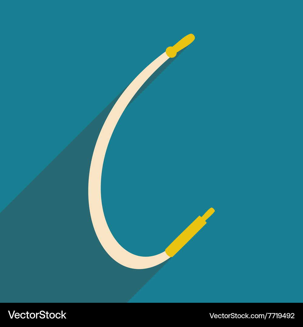 Flat with shadow icon and mobile application pipe Vector Image