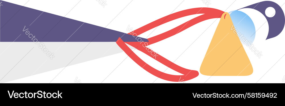 Glowing Angular Form Vector Image